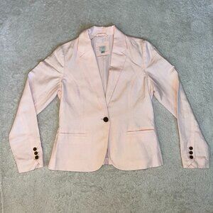 A New Day Linen Blazer -  Light Pink